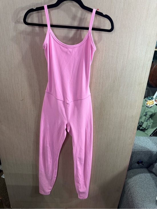all in motion Pants - Women’s All In Motion Pink One-Piece Activewear Ribbed Jumpsuit Size XS